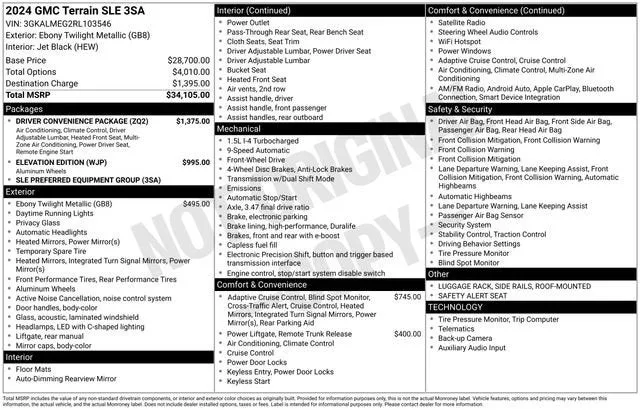 2024 GMC Terrain SLE photo 7