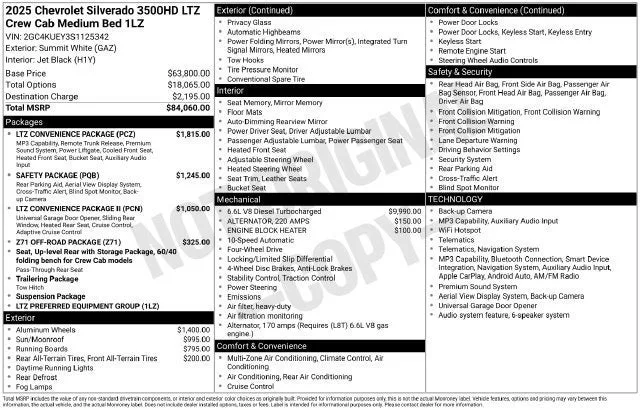 2025 Chevrolet Silverado 3500 HD LTZ photo 7