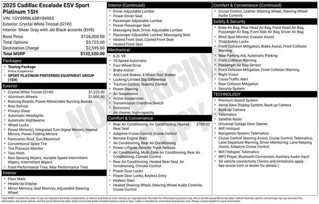 2025 Cadillac Escalade ESV Sport Platinum photo 2