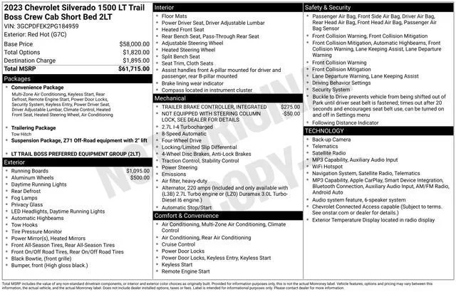 2023 Chevrolet Silverado 1500 LT Trail Boss photo 7