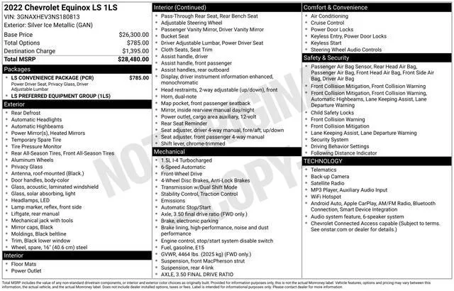 2022 Chevrolet Equinox LS photo 7