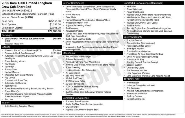 2025 RAM 1500 Longhorn photo 7