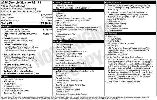 2024 Chevrolet Equinox RS photo 7
