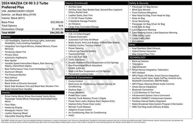 2024 Mazda CX-90 3.3 Turbo Preferred Plus photo 7