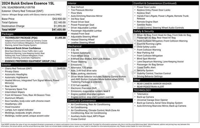 2024 Buick Enclave Essence photo 7