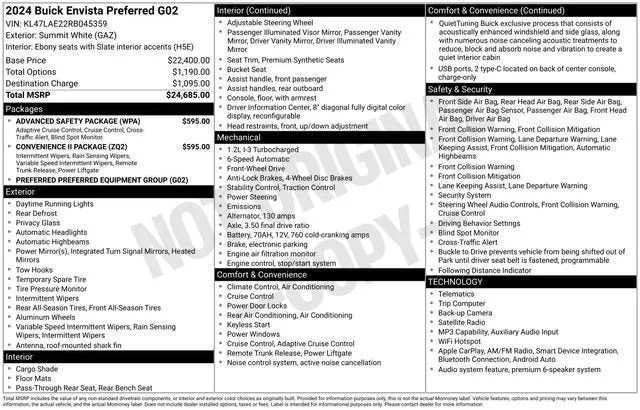 2024 Buick Envista Preferred photo 7