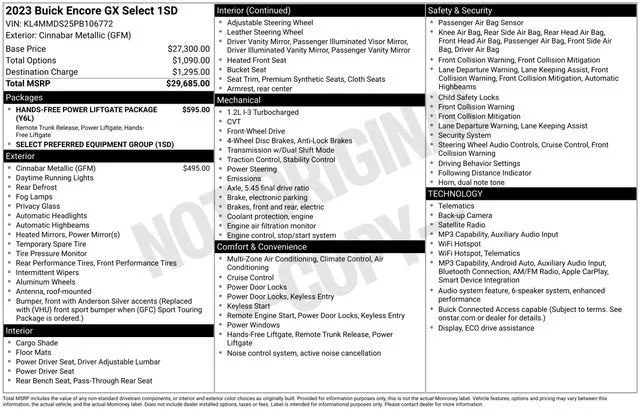 2023 Buick Encore GX Select photo 7