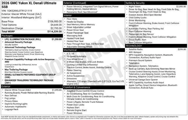 2026 GMC Yukon XL Denali Ultimate photo 2