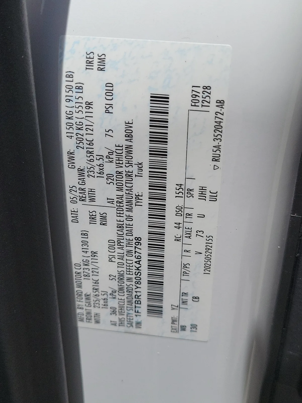 2025 Ford Transit Cargo Van Base photo 25