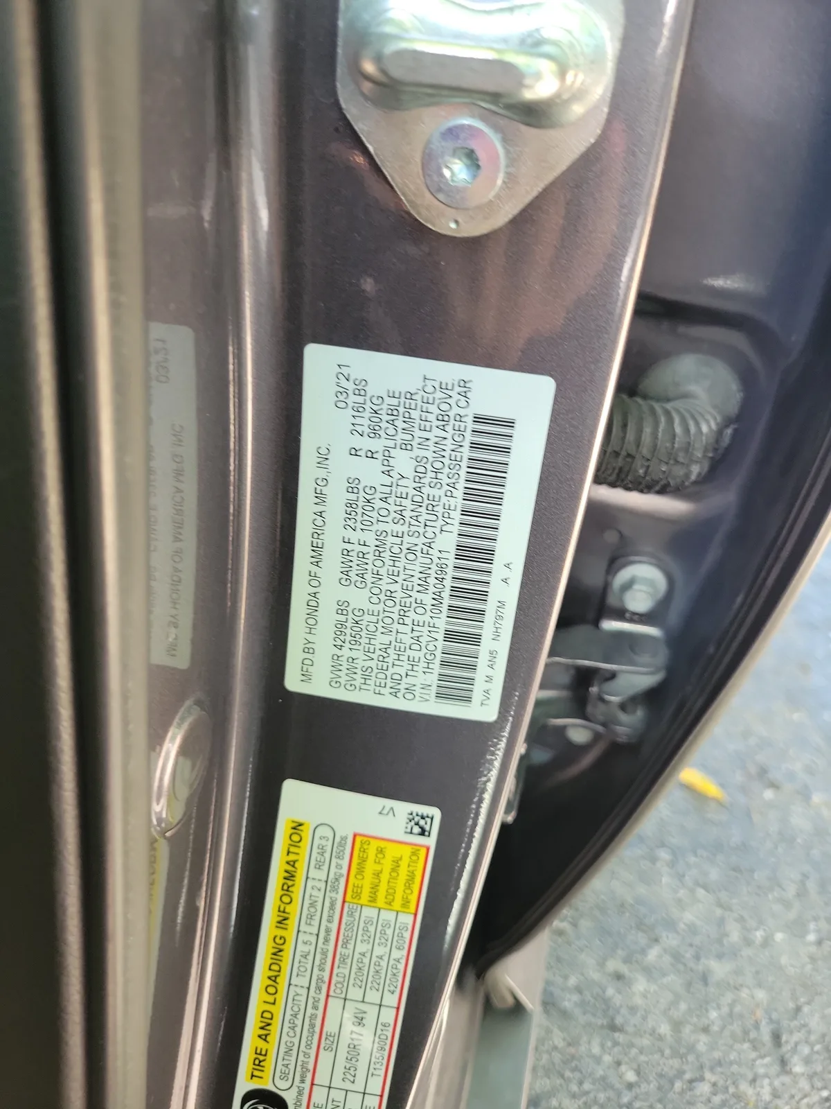 2021 Honda Accord Sedan LX photo 28