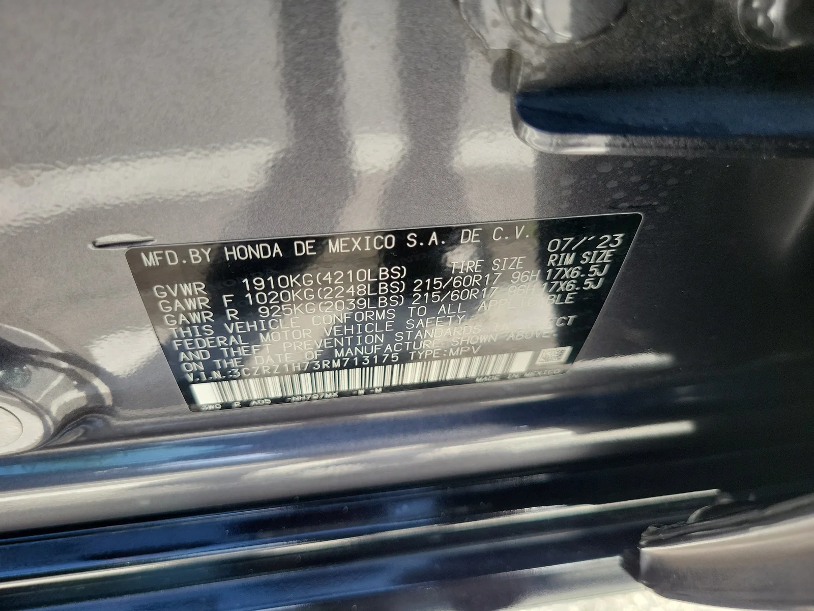 2024 Honda HR-V EX-L photo 30