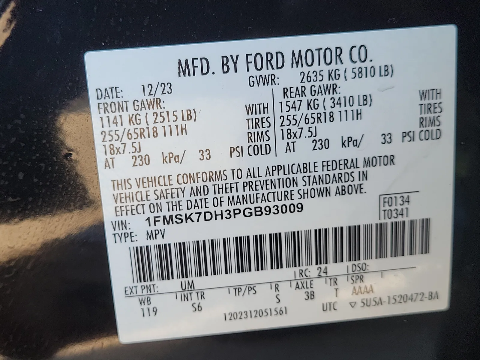 2023 Ford Explorer XLT photo 33