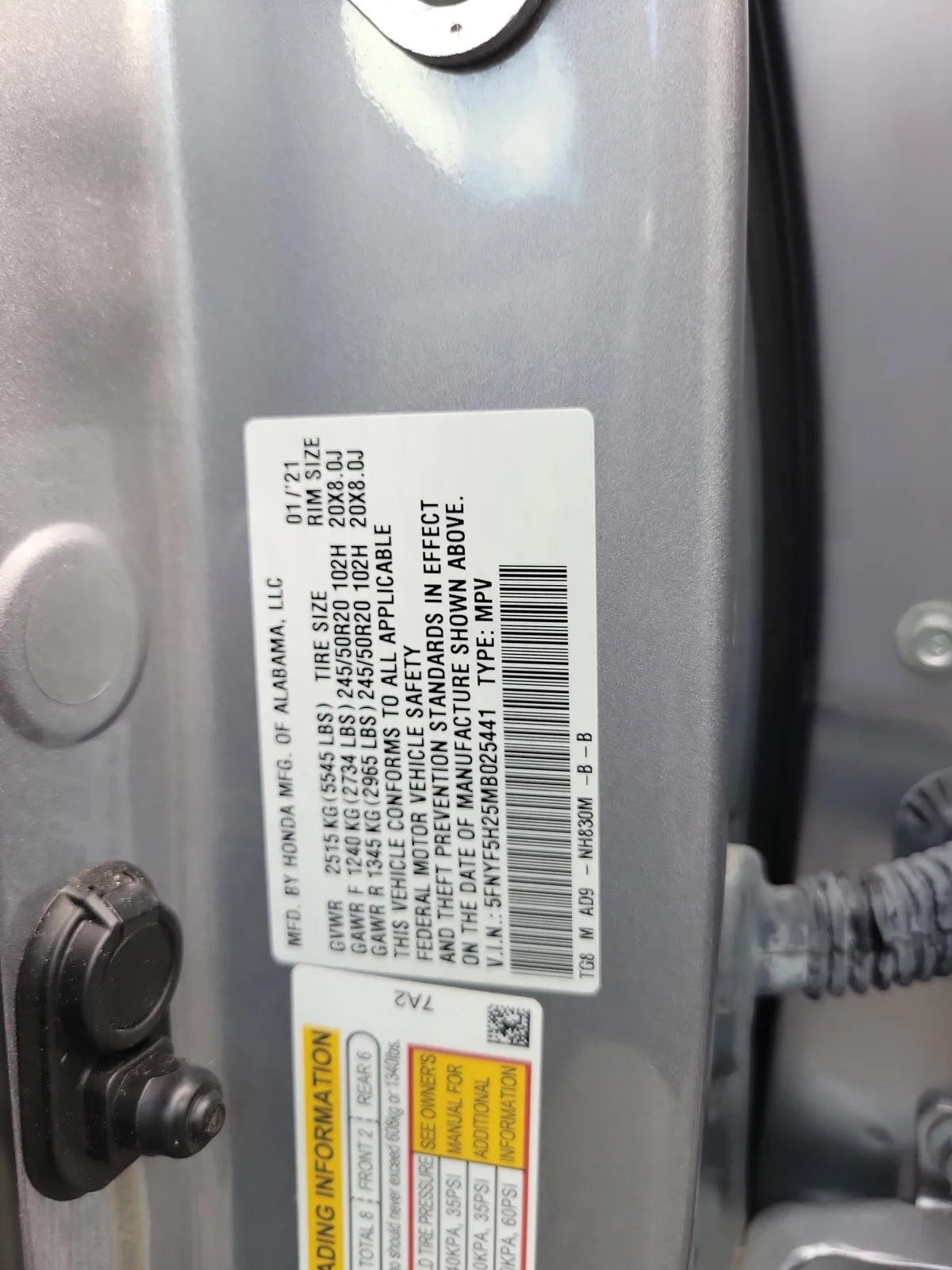 2021 Honda Pilot Special Edition photo 32