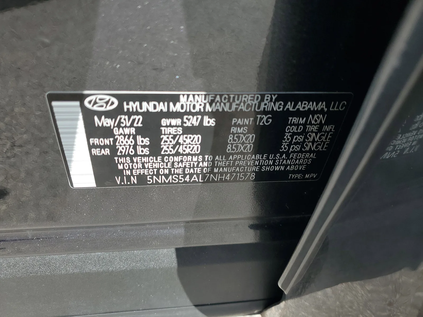 2022 Hyundai Santa Fe Calligraphy photo 41
