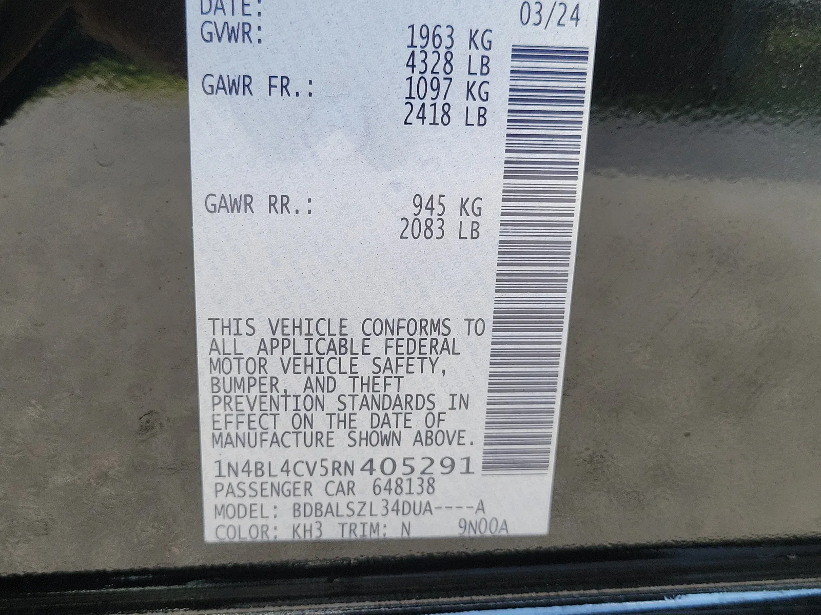2024 Nissan Altima 2.5 SR photo 35