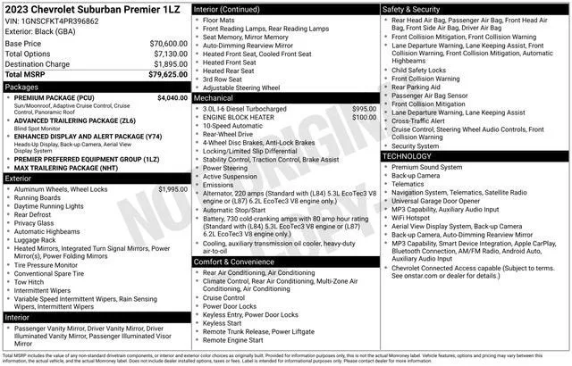 2023 Chevrolet Suburban Premier photo 2
