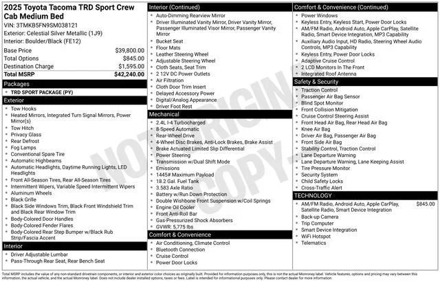 2025 Toyota Tacoma 2WD SR5 photo 7
