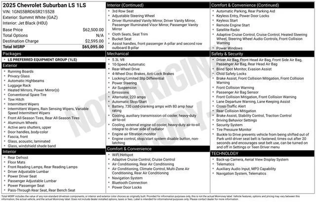 2025 Chevrolet Suburban LS photo 7