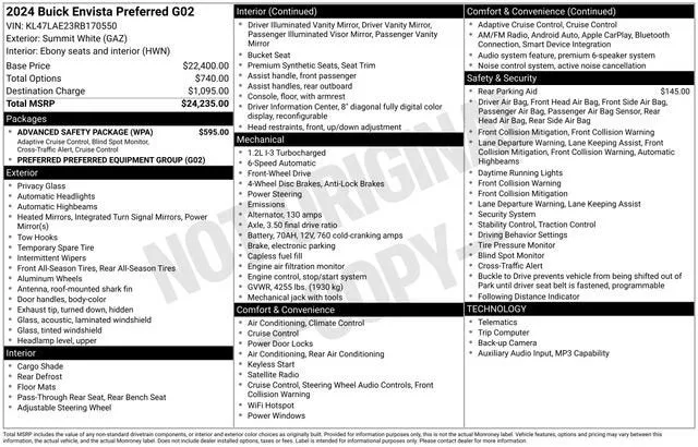 2024 Buick Envista Preferred photo 7