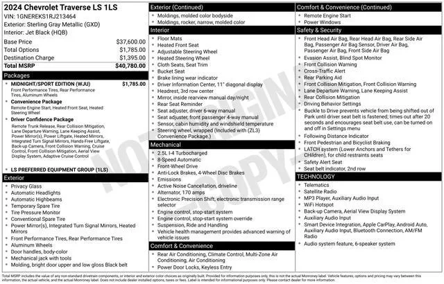 2024 Chevrolet Traverse LS photo 2