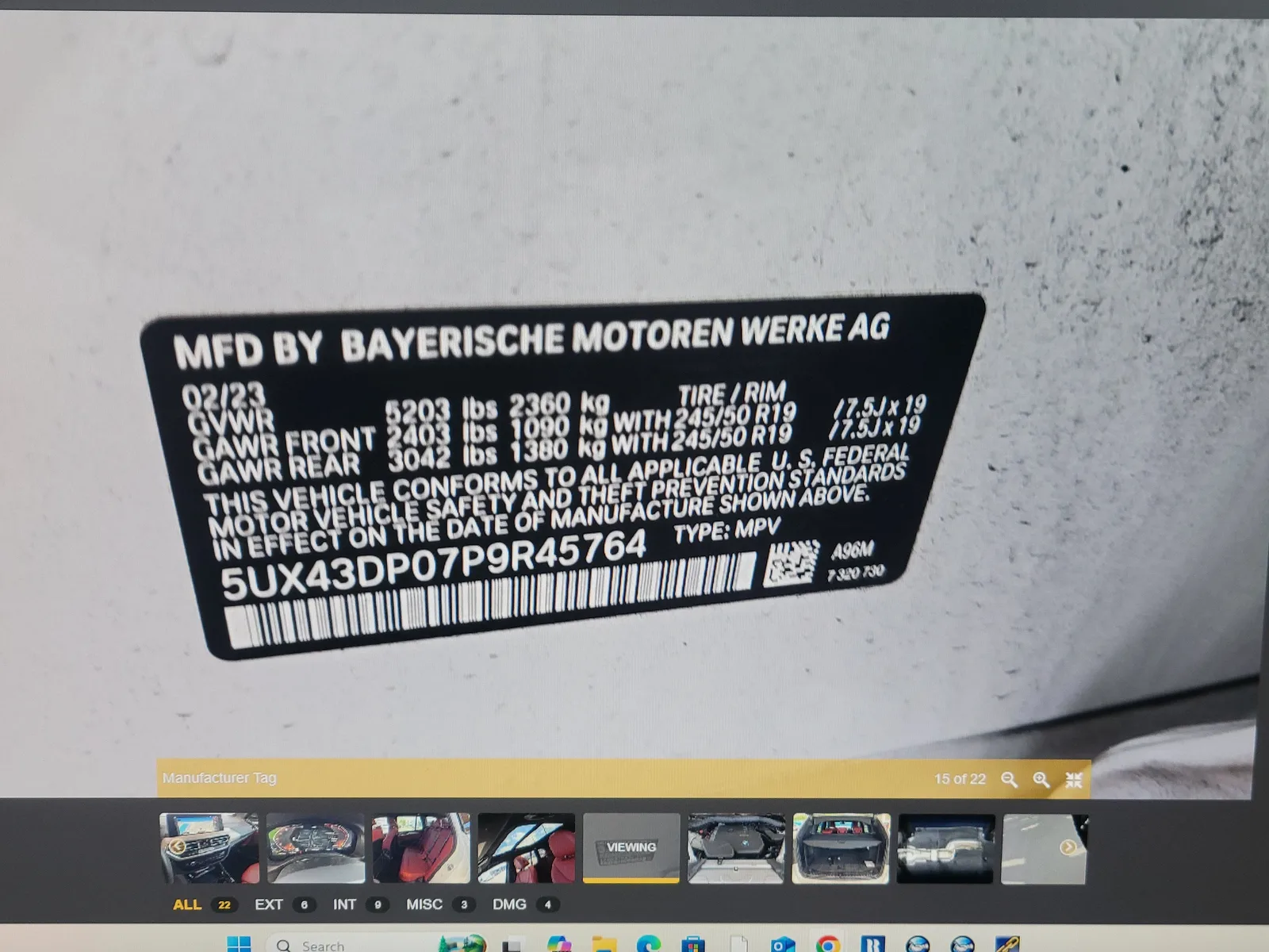2023 BMW X3 sDrive30i photo 15