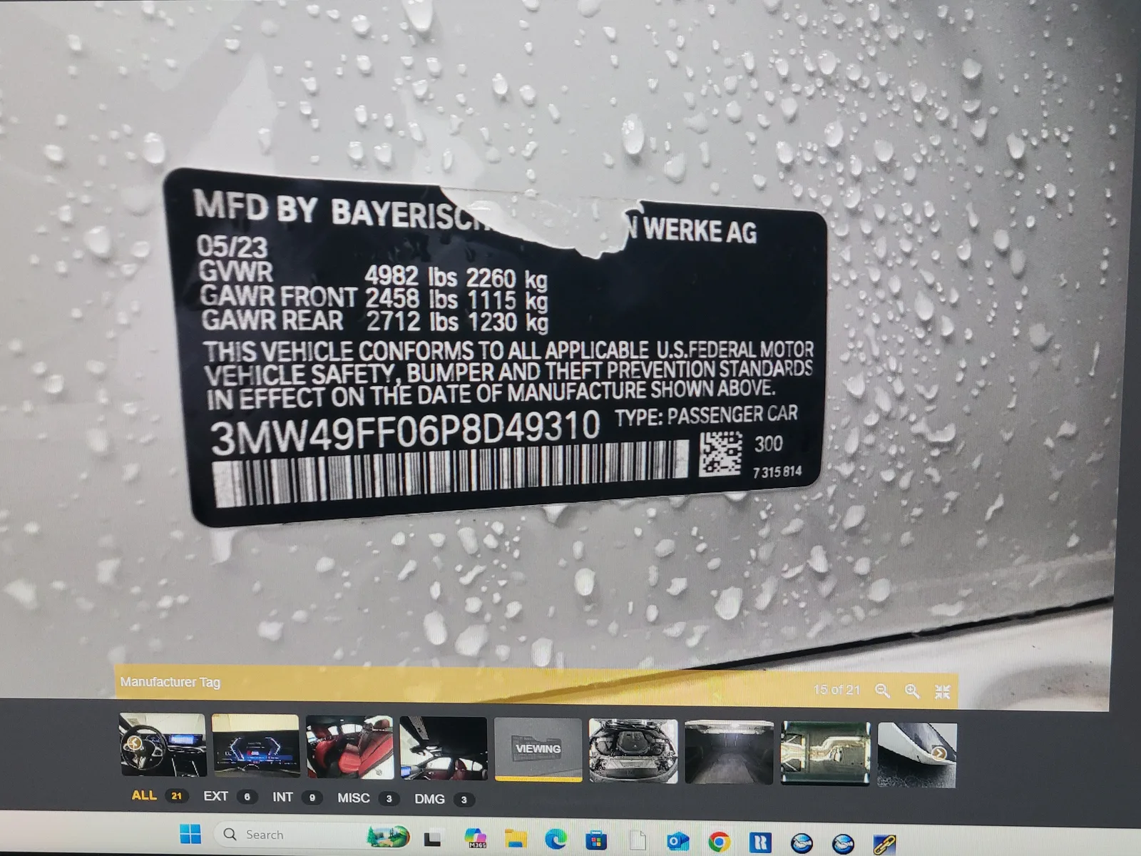 2023 BMW 3 Series M340i xDrive photo 15
