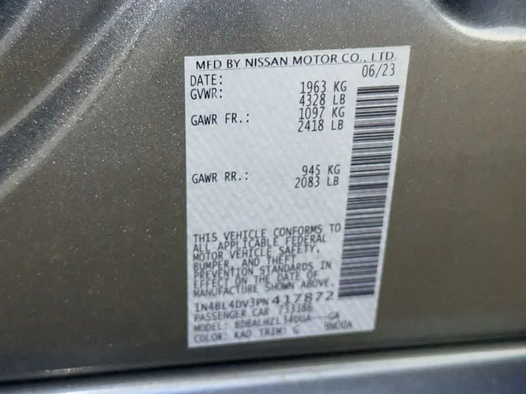 2023 Nissan Altima 2.5 SV photo 29