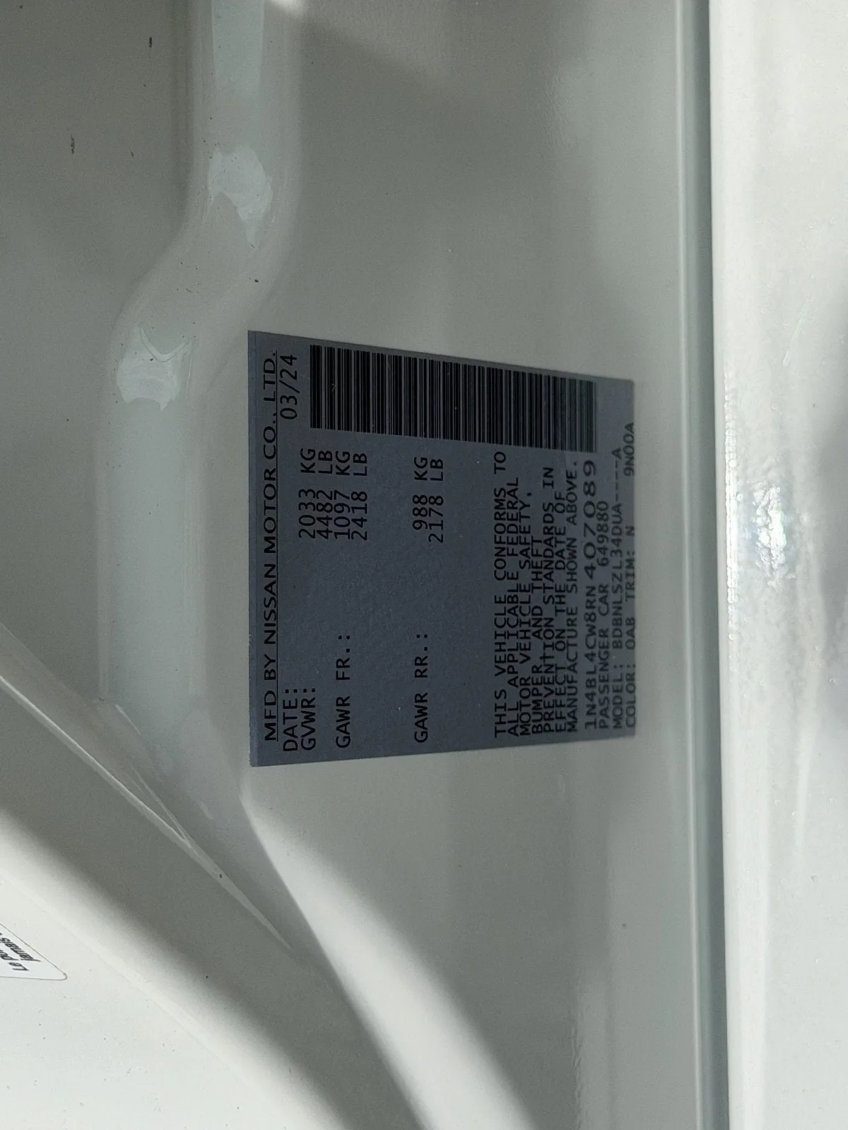 2024 Nissan Altima SR photo 21
