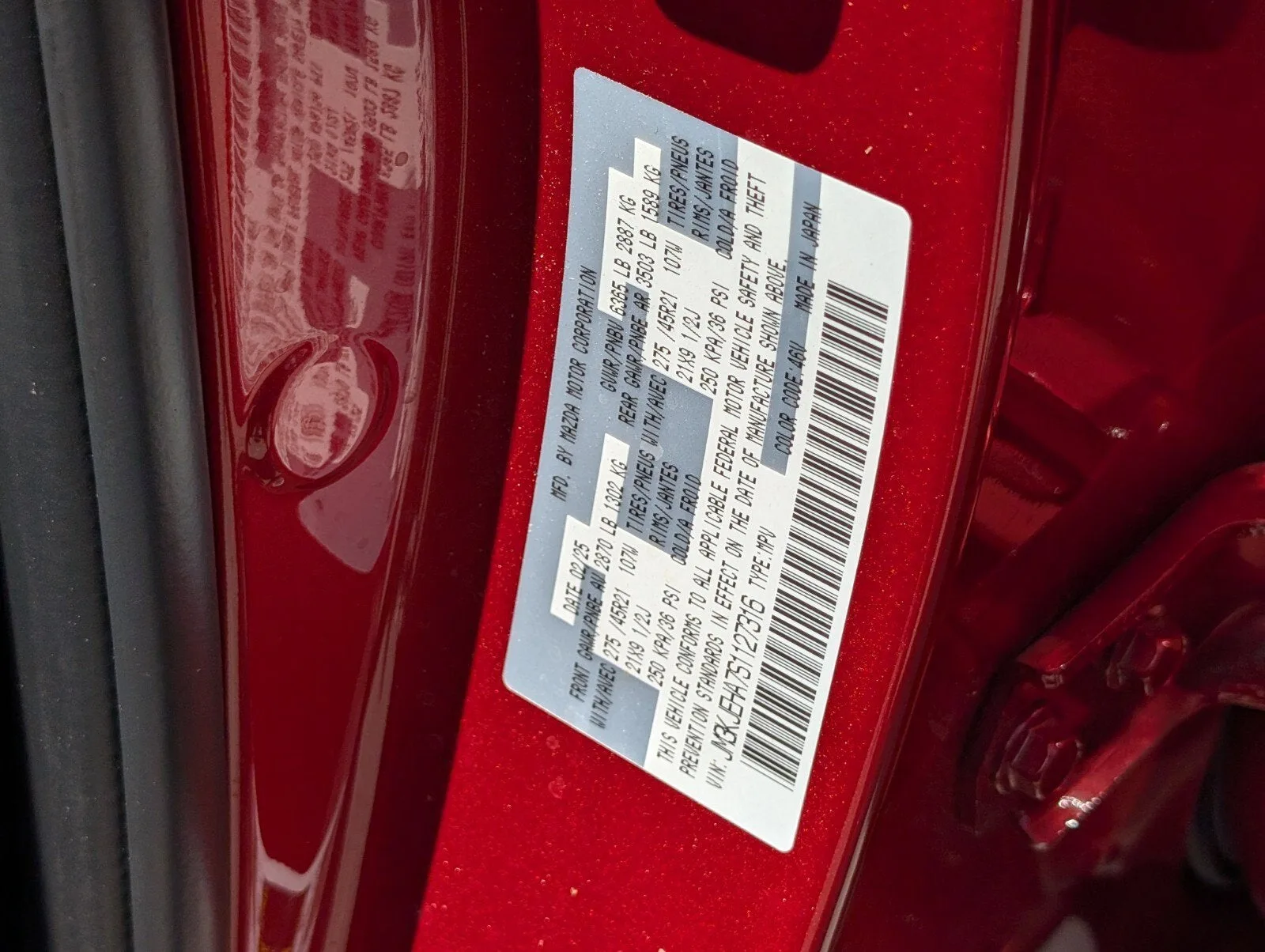 2025 Mazda CX-70 PHEV Premium Plus Package photo 20