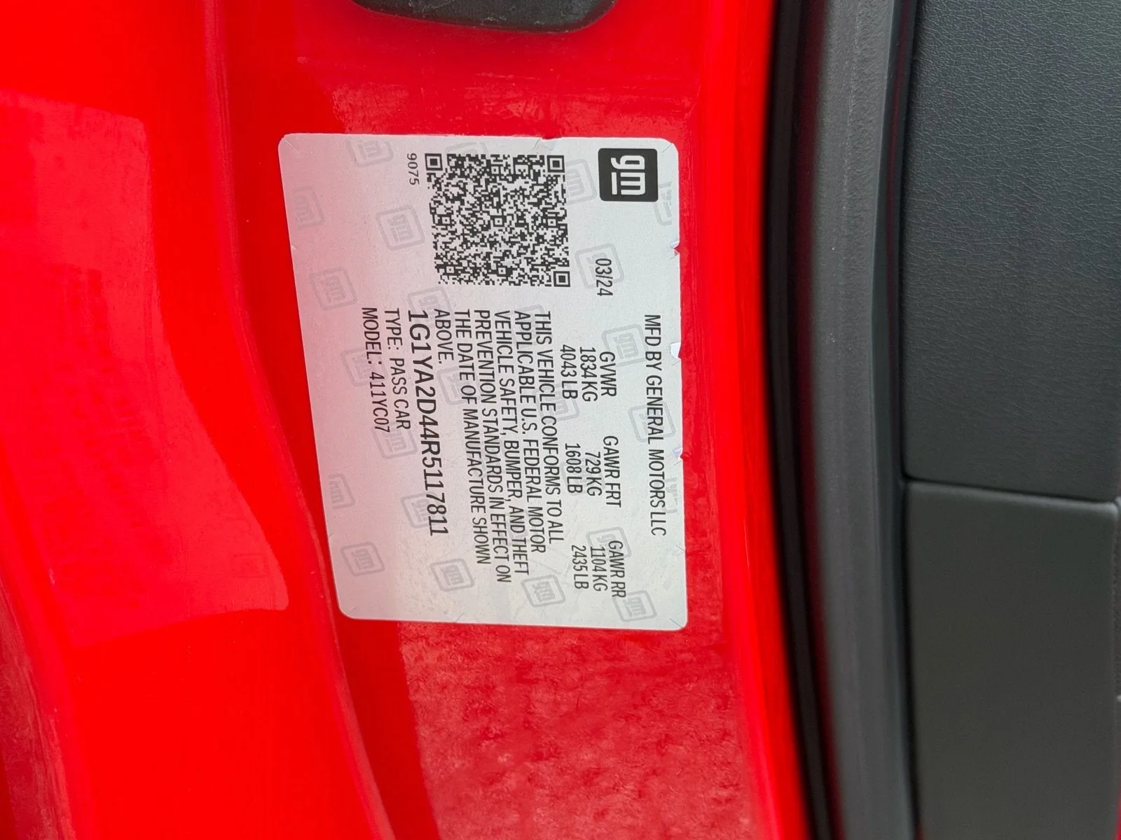 2024 Chevrolet Corvette 1LT photo 14