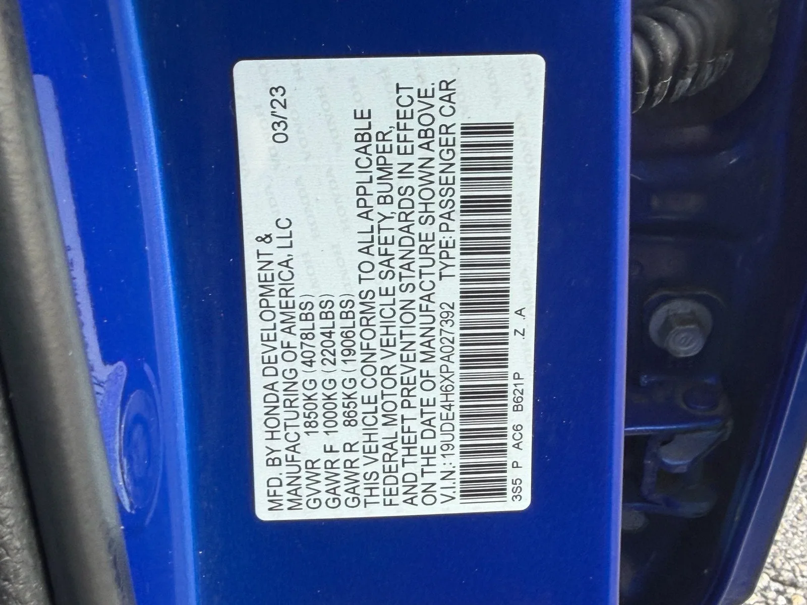 2023 Acura Integra w/A-Spec Technology Package photo 20